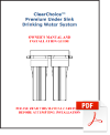 under sink filter manual and installation guide